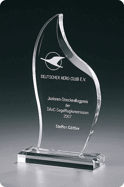 Trophée en cristal -  GLA0985