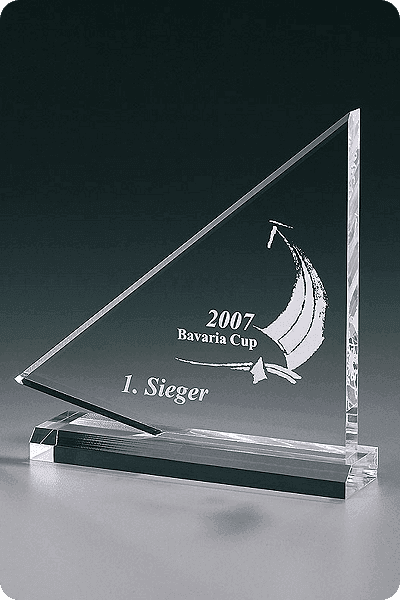 Trophée en verre -  GLA0986