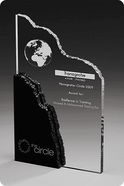 Trophée en verre -  GLA0987
