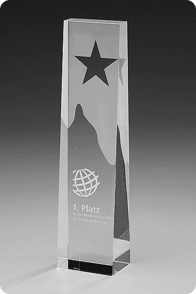 Trophée en cristal -  GLA0989