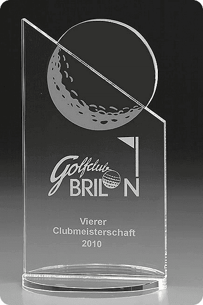 Trophée en verre -  GLA1012