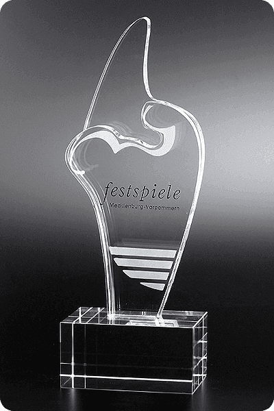 Trophée en verre -  GLA1015