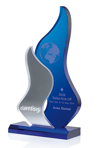 Trophée en verre -  GLA1027