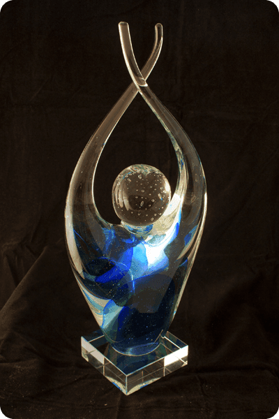 Trophée en verre -  GLA0123