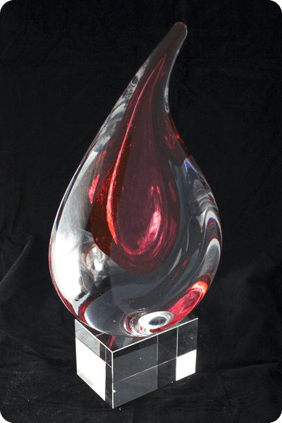 Trophée en verre -  GLA0128