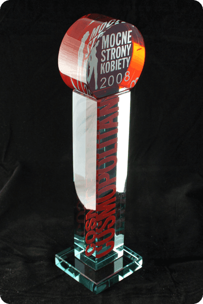 Trophée en verre -  GLA0132