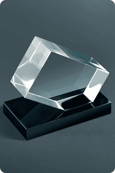 Trophée en cristal -  GLA0135