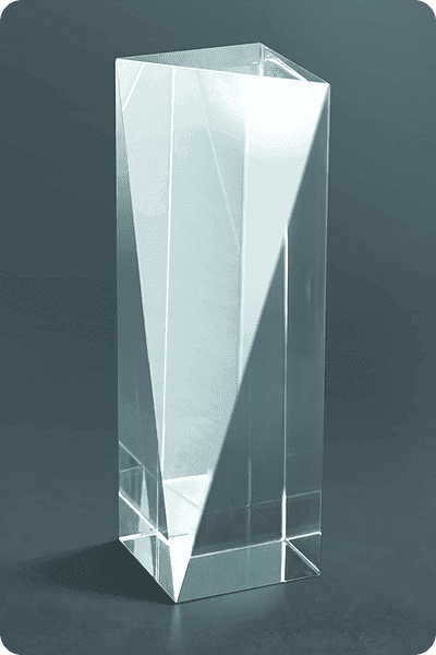 Trophée en cristal -  GLA0140