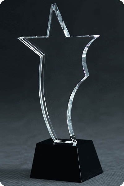 Trophée en verre -  GLA0158