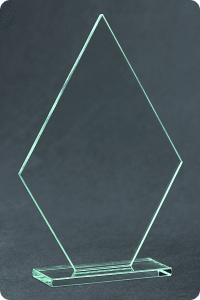 Trophée en verre -  GLA0168