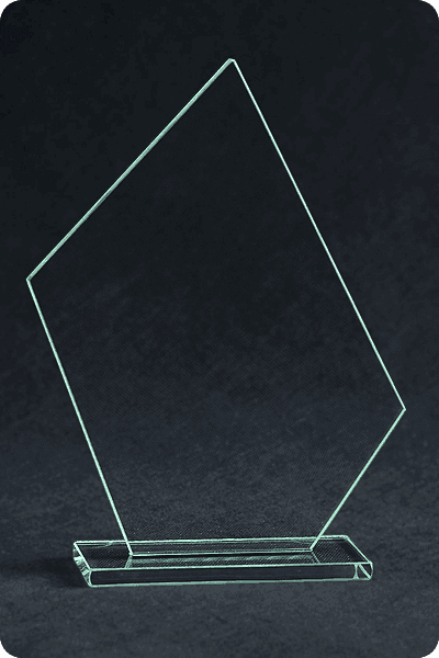 Trophée en verre -  GLA0169