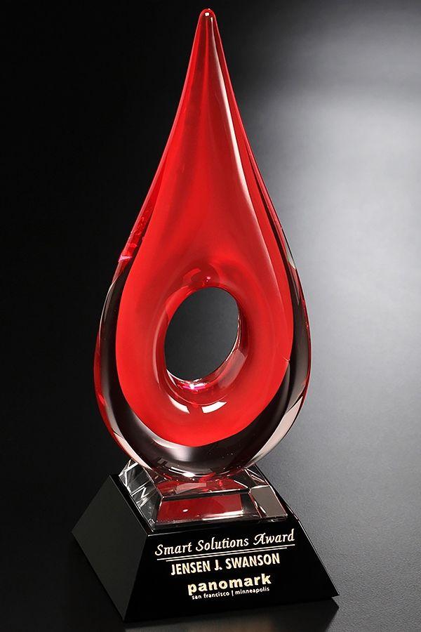 Trophée en verre -  GLA1977