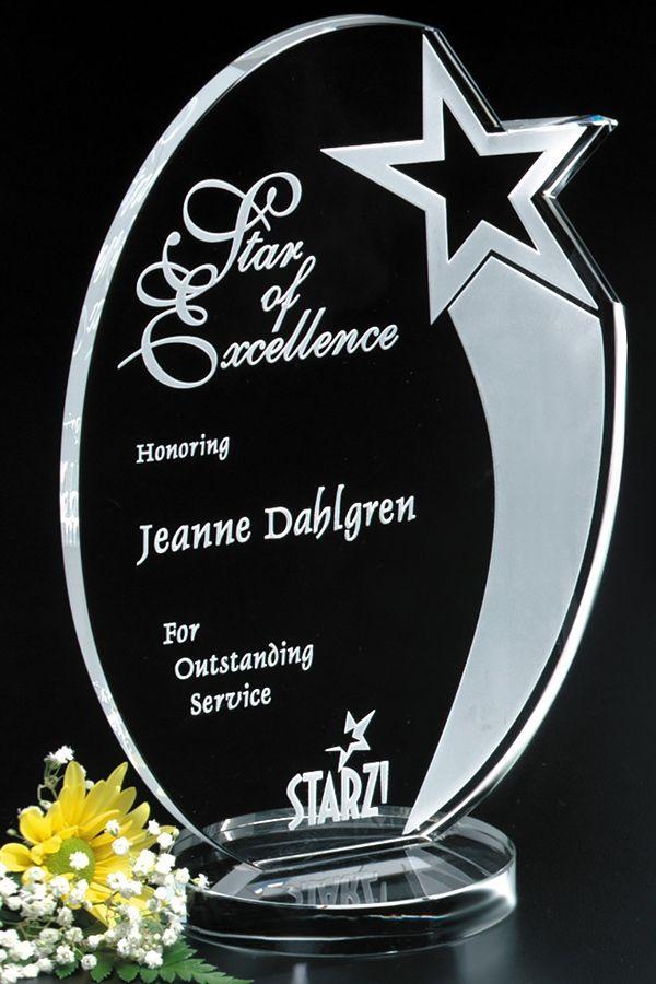 Trophée en verre -  GLA1981