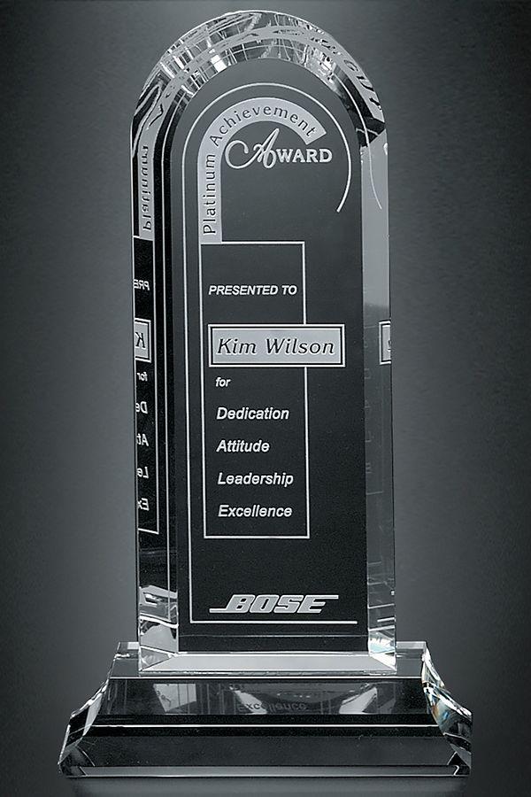 Trophée en verre -  GLA1988