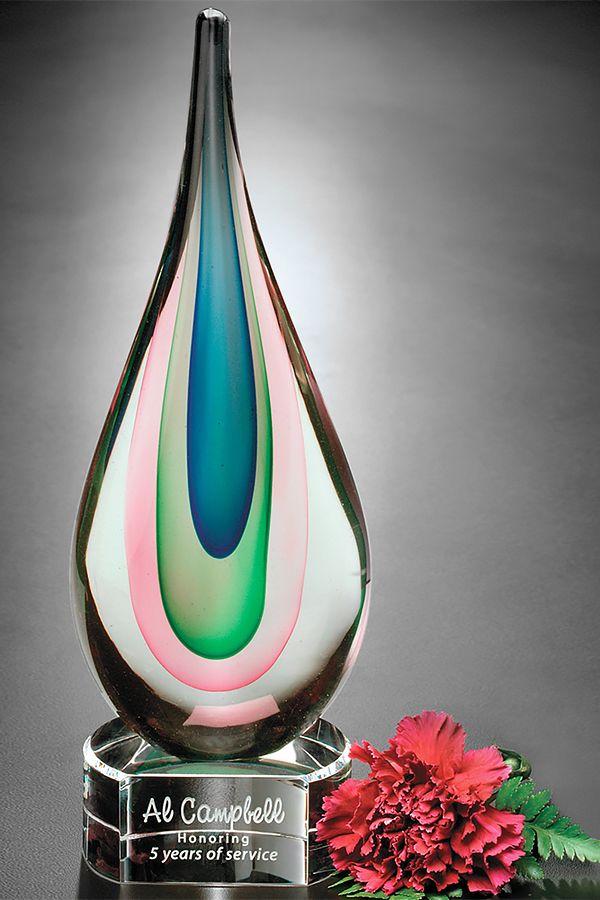 Trophée en verre -  GLA2095