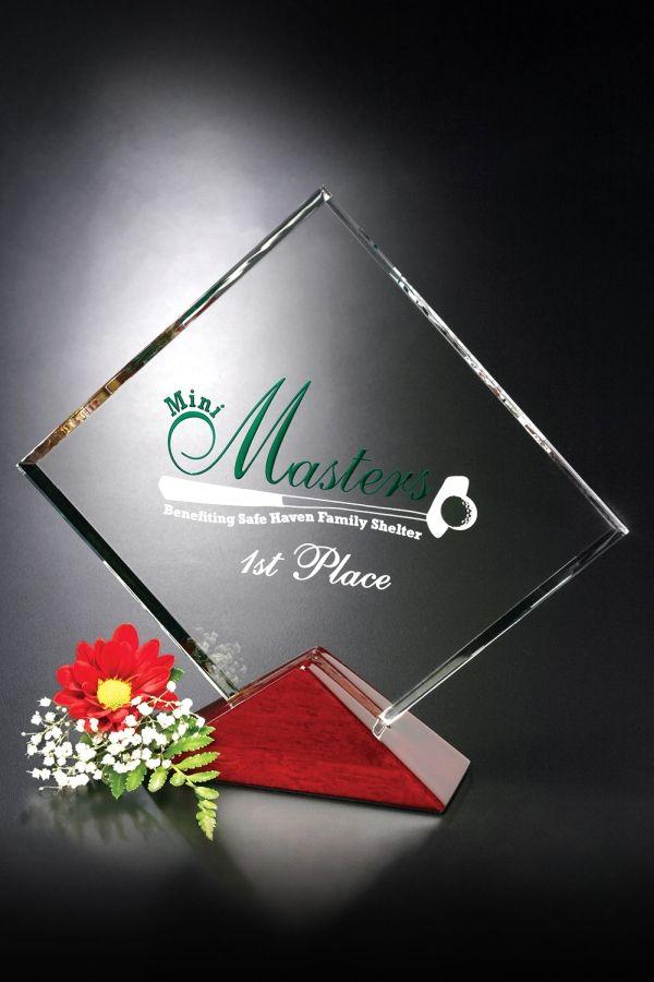 Trophée en verre -  GLA2246