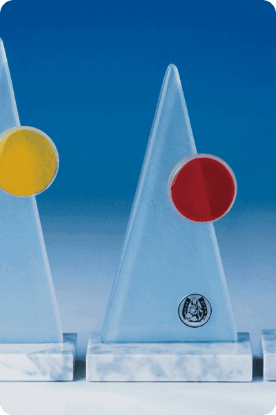 Trophée en verre -  GLA0273