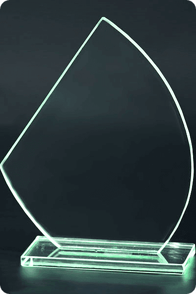 Trophée en verre -  GLA0036